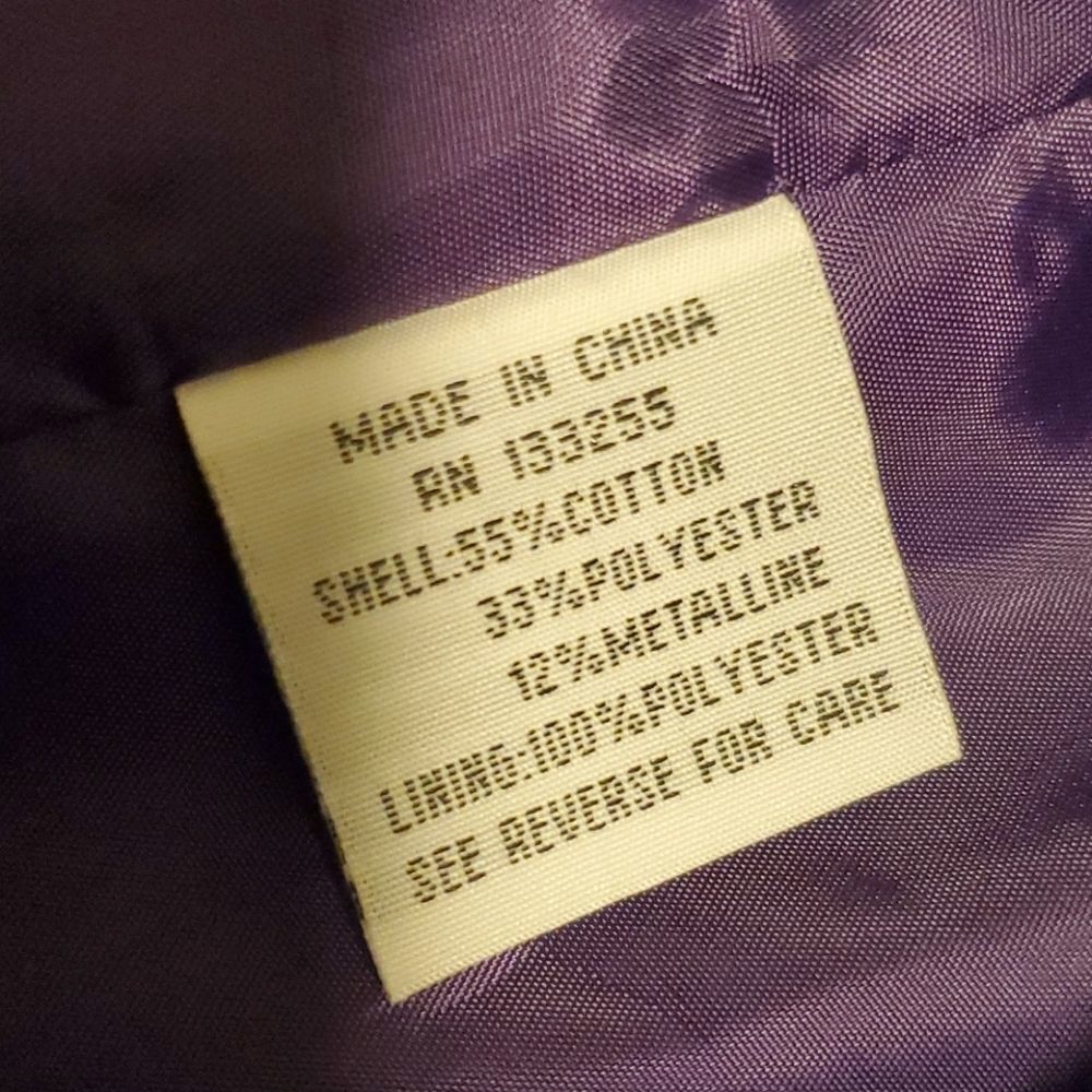 Giovanna Signature purple silver metallic woman 26W skirt set - Picture 10 of 16